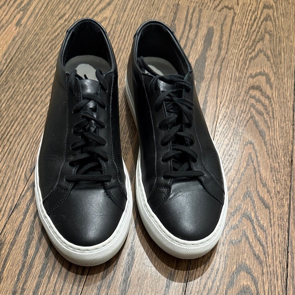 Common Projects Black Achilles Leather Men's Sneakers